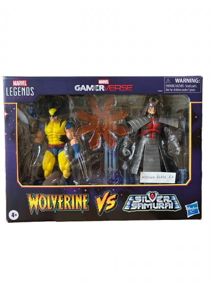 ***MISSING ONE BLADE FX PIECE*** Marvel Legends Gamerverse Wolverine vs Marvel's Silver Samurai 2 Pack
