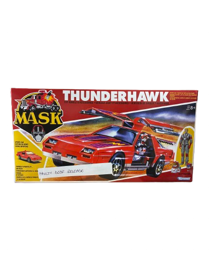 ***INTERMITTENT FAULT ON DOOR RELEASE BUTTON*** The Loyal Subjects MASK Thunderhawk Transforming Vehicle (Sports Car / Jet Fighter) with Action Figure (M.A.S.K)