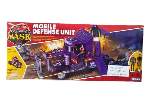 ***REAR CAB BENT / FAULTY FRONT GRILL / MISSING 2x FIGURES*** The Loyal Subjects SDCC EXCLUSIVE MASK MDU Mobile Defense Unit Transforming Vehicle (Semi Truck / Mobile HQ) (M.A.S.K)