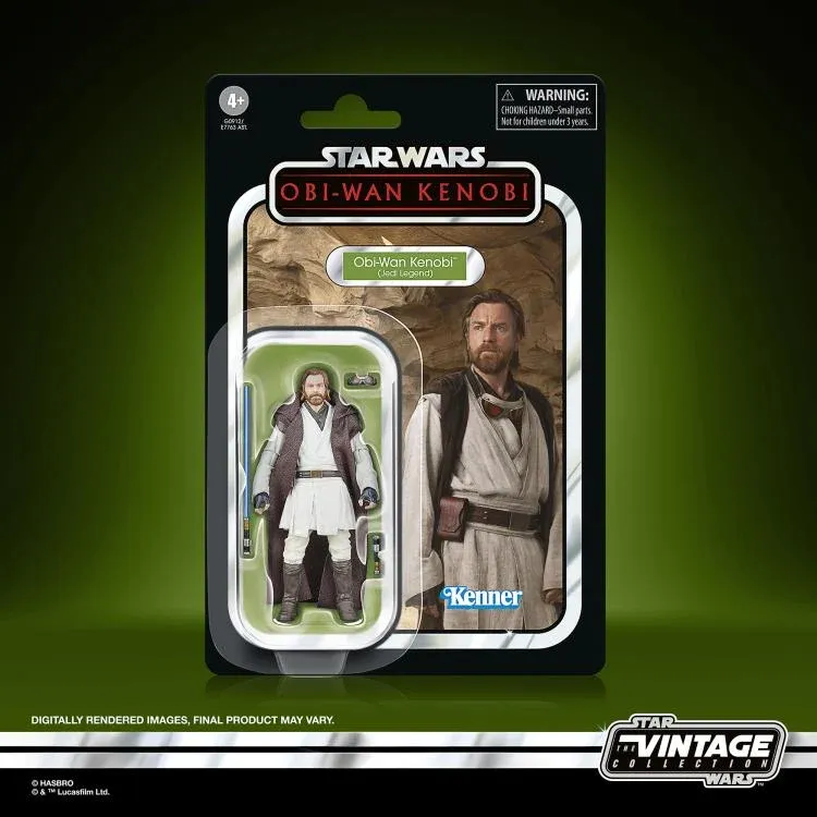 ***DAMAGED CARD / BUBBLE*** Star Wars The Vintage Collection 3.75 ***DAMAGED CARD / BUBBLE*** Star Wars The Vintage Collection 3.75" Obi-Wan Kenobi (Jedi Legend)