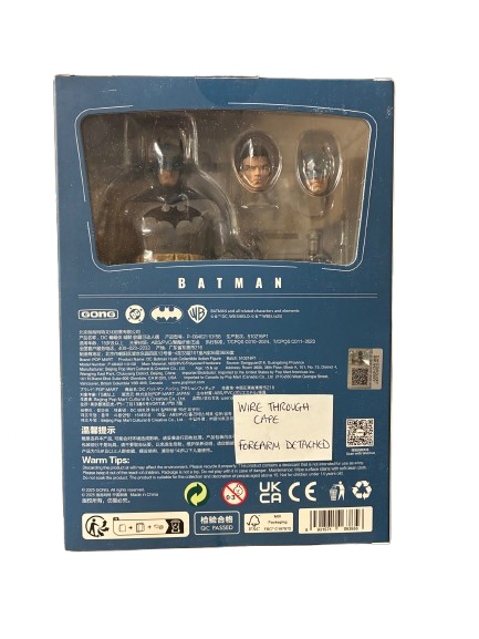 ***WIRE THROUGH CAPE / FOREARM DETACHED*** GONG by POPMART Batman: Hush 1/12 Scale Batman Action Figure ***WIRE THROUGH CAPE / FOREARM DETACHED*** GONG by POPMART Batman: Hush 1/12 Scale Batman Action Figure