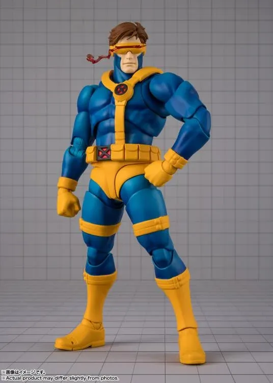 ***OPENED / COMPLETE*** Bandai MARVEL GAMERVERSE S.H. Figuarts Cyclops Action Figure (X Men vs Street Fighter)
