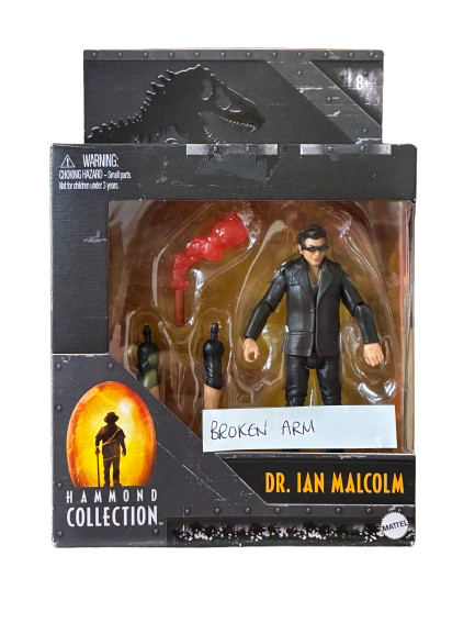 ***BROKEN ARM*** Mattel - Jurassic World Hammond Collection Dr. Ian Malcolm ***BROKEN ARM*** Mattel - Jurassic World Hammond Collection Dr. Ian Malcolm