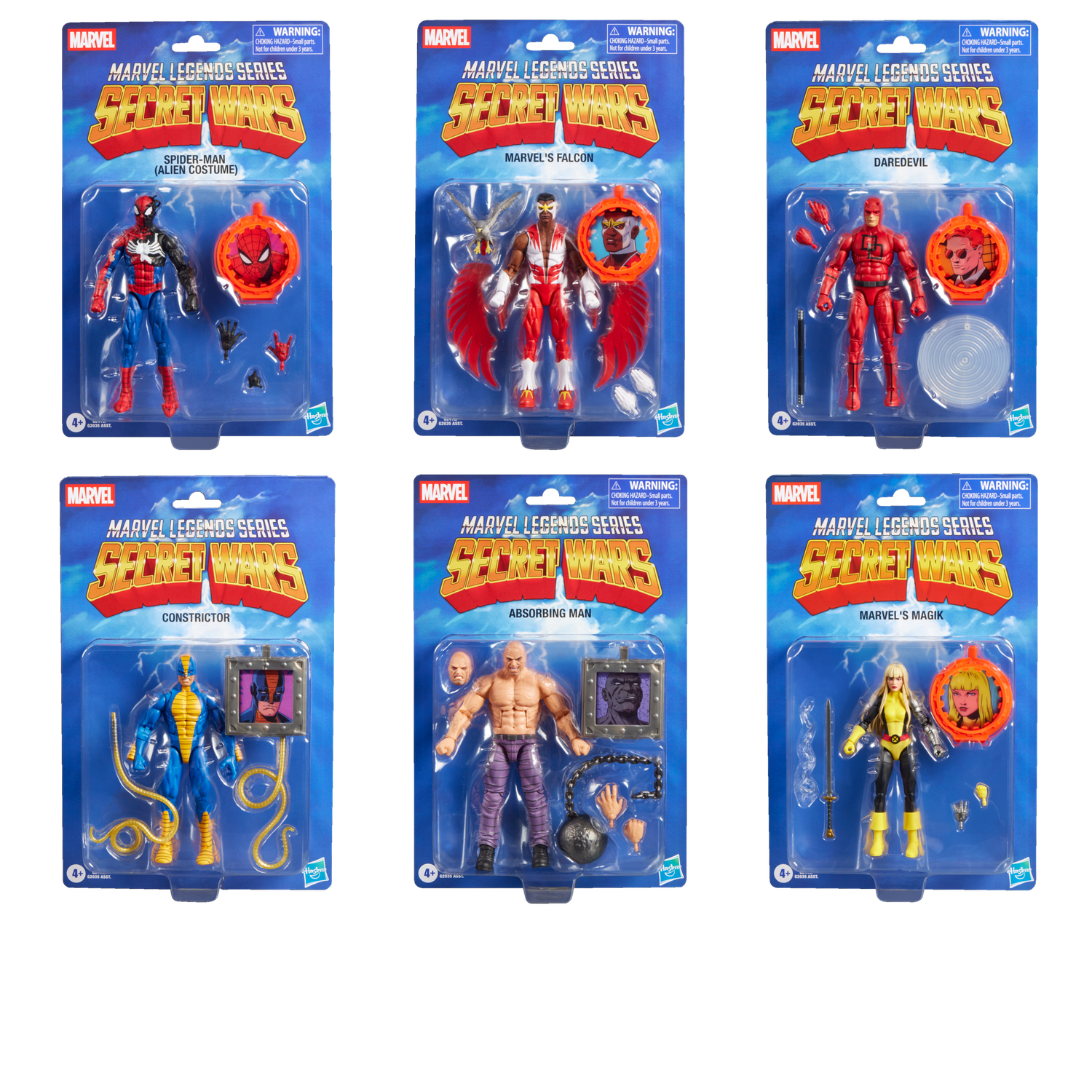 Marvel Legends 6" Secret Wars Wave 2 Set of 6 Action Figure