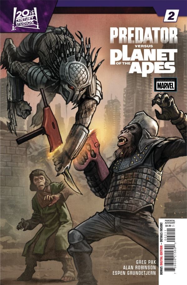 PREDATOR VS THE PLANET O/T APES #2 CVR A STONEHOUSE MARVEL COMICS (26th August 2026)