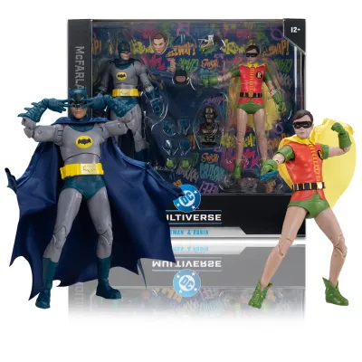 ***PRE-ORDER*** MCFARLANE TOYS 7 ***PRE-ORDER*** MCFARLANE TOYS 7" DC COLLECTOR EDITION #5 (Batman 66 Classic TV Series) BATMAN AND ROBIN 2PK