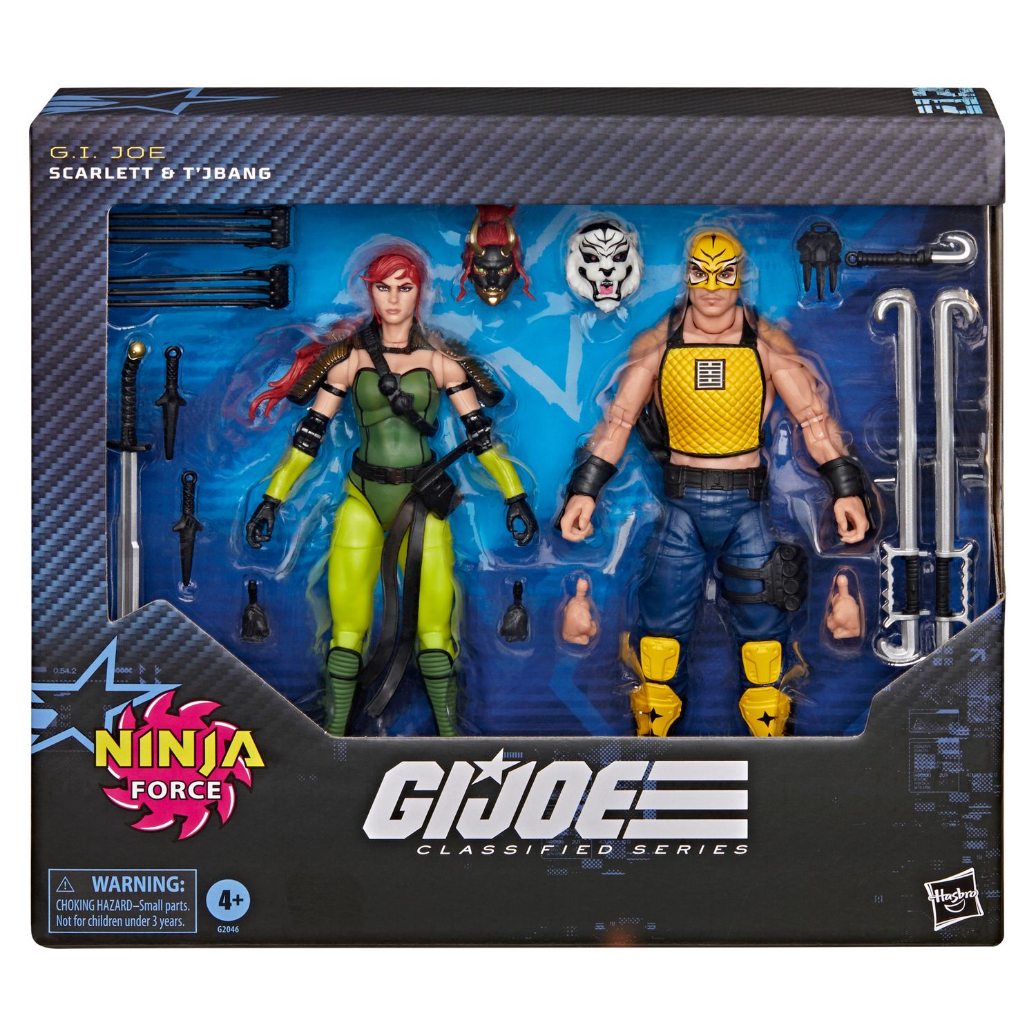 G.I. Joe Classified Series #212, Ninja Force Scarlett and T'Jbang Action Figure Set