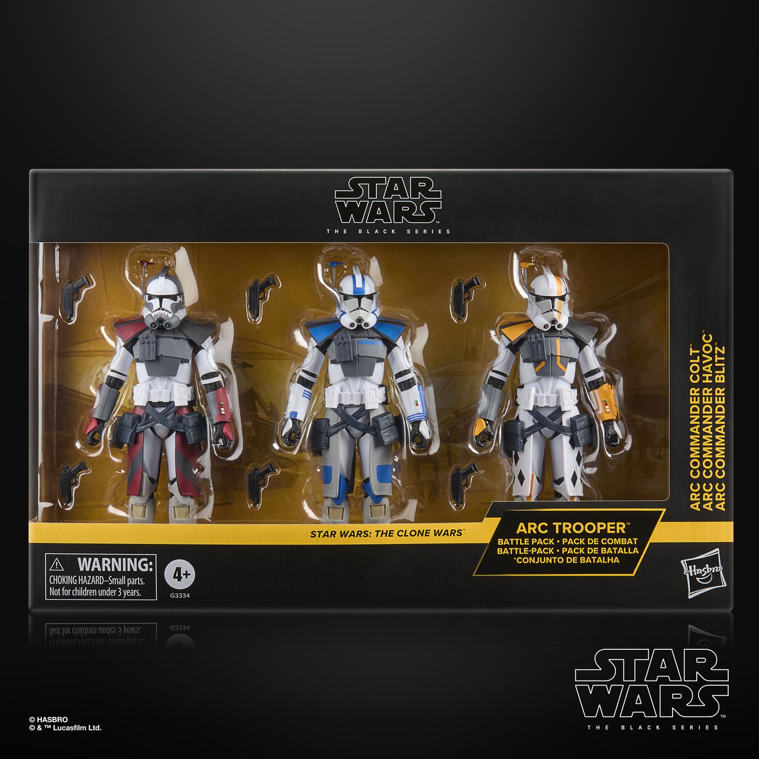 Star Wars The Black Series ARC Trooper Battle Pack | Havoc, Colt, Blitz | Star Wars: The Clone Wars 6 Inch Action Figures Star Wars The Black Series ARC Trooper Battle Pack | Havoc, Colt, Blitz | Star Wars: The Clone Wars 6 Inch Action Figures