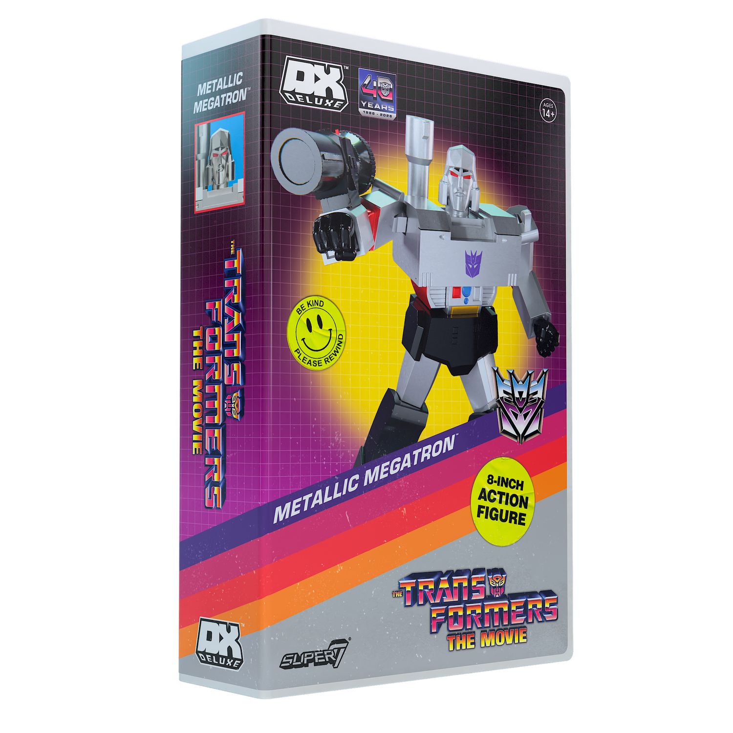 Super7 Transformers DELUXE Wave 03 The Movie Megatron Metallic VHS Super7 Transformers DELUXE Wave 03 The Movie Megatron Metallic VHS