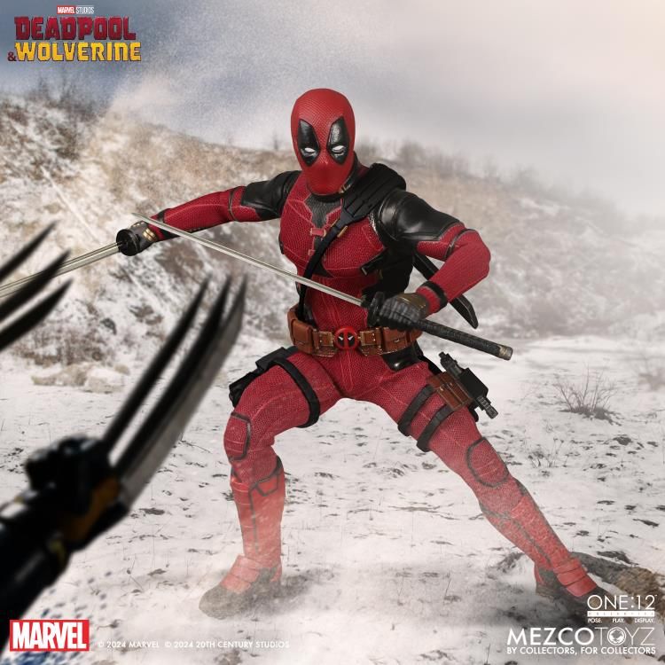 MEZCO ONE:12 COLLECTIVE Deadpool & Wolverine: Deadpool Deluxe Action Figure MEZCO ONE:12 COLLECTIVE Deadpool & Wolverine: Deadpool Deluxe Action Figure