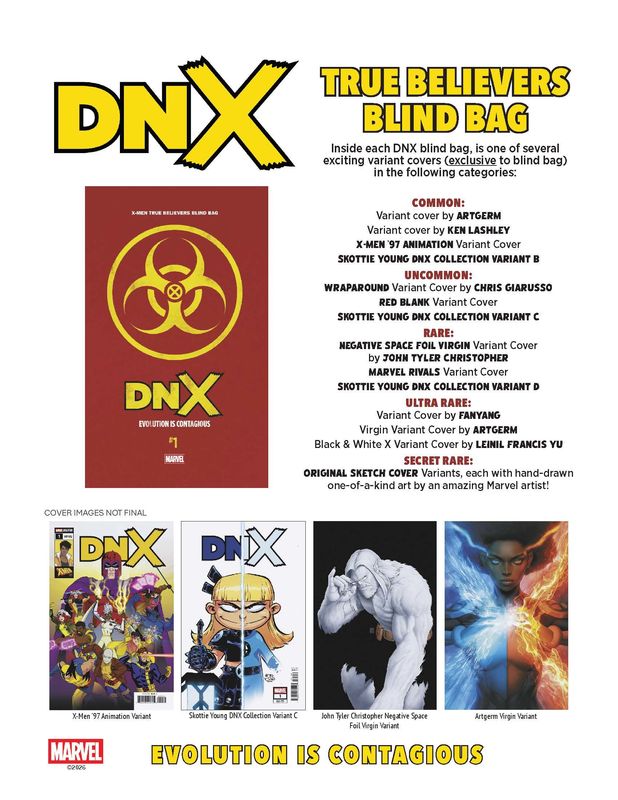 DNX #1 CVR C TRUE BELIEVERS BLIND BAG MARVEL COMICS (16th September 2026) DNX #1 CVR C TRUE BELIEVERS BLIND BAG MARVEL COMICS (16th September 2026)