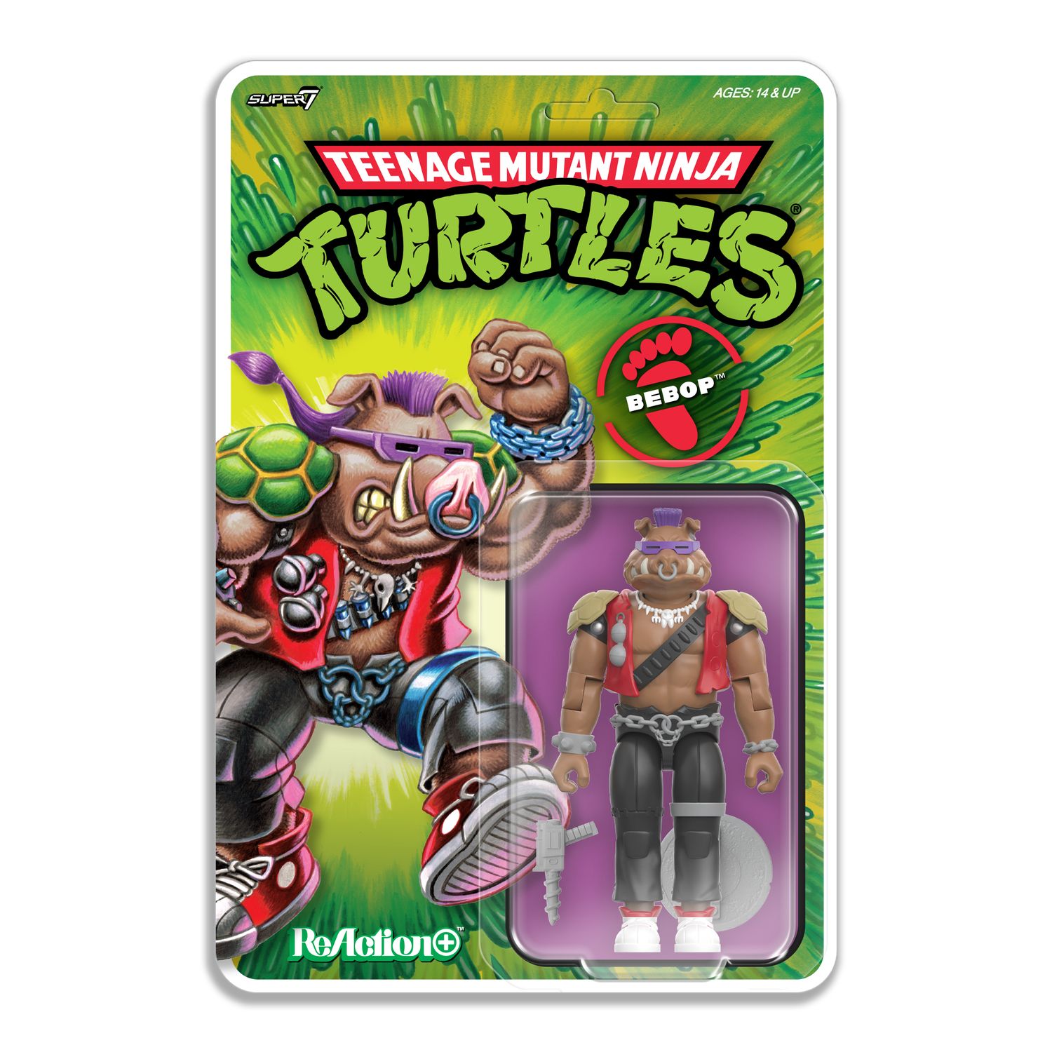 **PRE ORDER** Super7 Teenage Mutant Ninja Turtles ReAction+ Wave 2 Bebop **PRE ORDER** Super7 Teenage Mutant Ninja Turtles ReAction+ Wave 2 Bebop