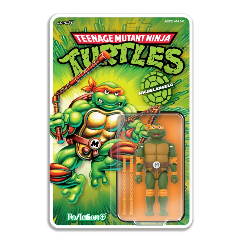 **PRE ORDER** Super7 Teenage Mutant Ninja Turtles ReAction+ Wave 2 Michelangelo **PRE ORDER** Super7 Teenage Mutant Ninja Turtles ReAction+ Wave 2 Michelangelo