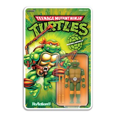 **PRE ORDER** Super7 Teenage Mutant Ninja Turtles ReAction+ Wave 2 Michelangelo **PRE ORDER** Super7 Teenage Mutant Ninja Turtles ReAction+ Wave 2 Michelangelo