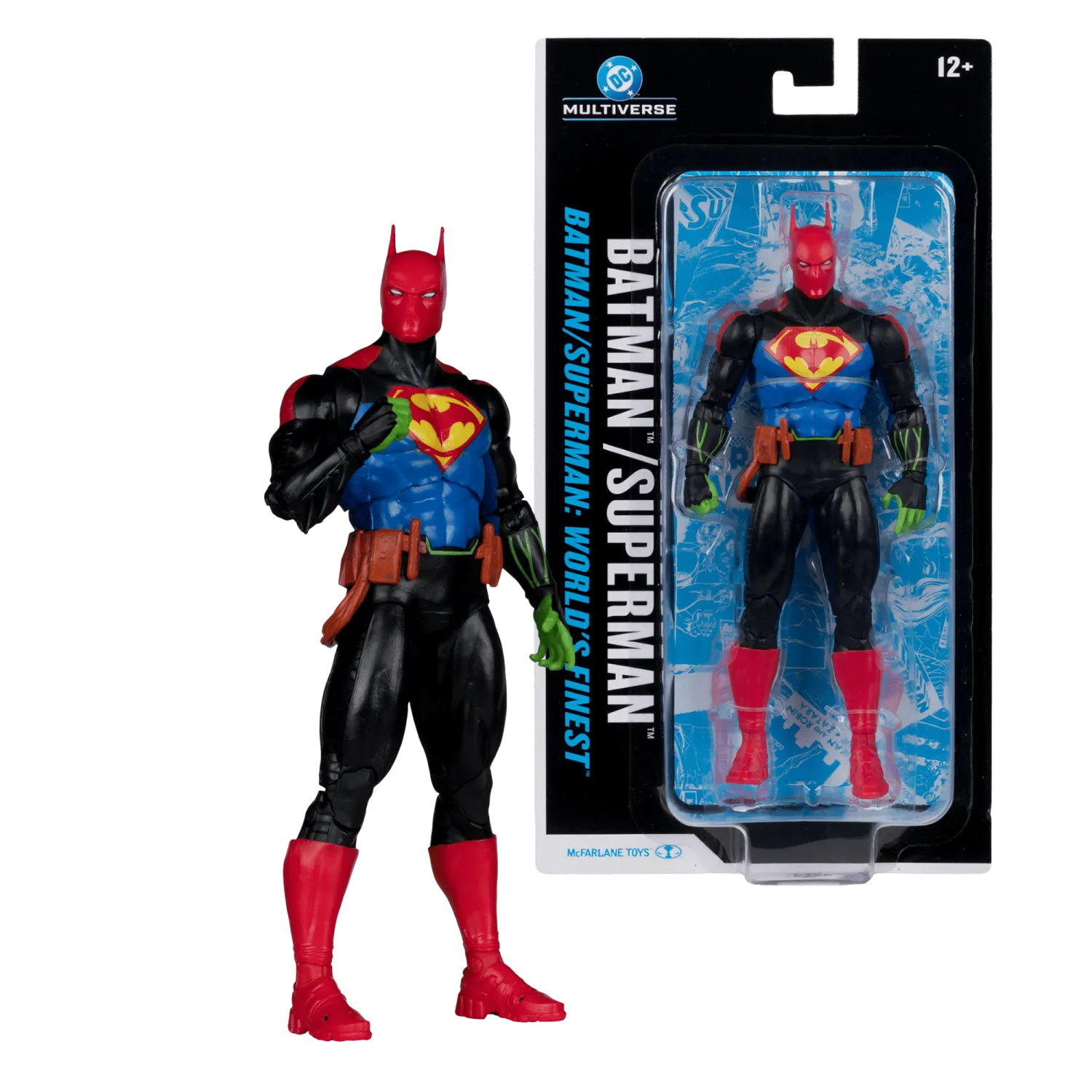 ***PRE ORDER*** MCFARLANE TOYS DC Multiverse 7in Batman/Superman (Batman/Superman World’s Finest) Blister Card Action Figure