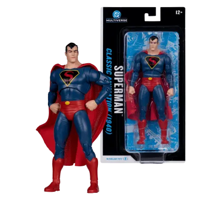 ***PRE ORDER*** MCFARLANE TOYS DC Multiverse 7in - Superman (Classic Animation 1940) Blister Card Action Figure ***PRE ORDER*** MCFARLANE TOYS DC Multiverse 7in - Superman (Classic Animation 1940) Blister Card Action Figure
