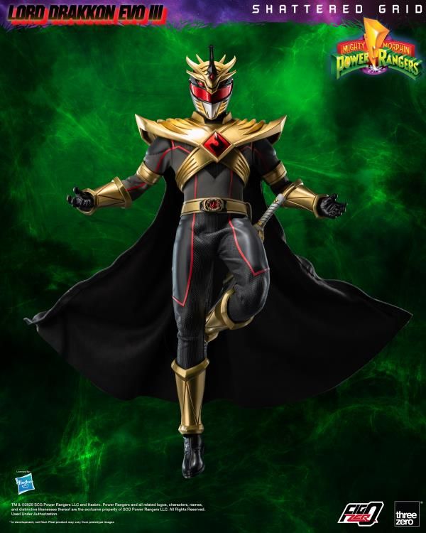 Threezero Mighty Morphin Power Rangers: Shattered Grid FigZero Lord Drakkon (Evo III Ver.) 1/6 Scale Action Figure Threezero Mighty Morphin Power Rangers: Shattered Grid FigZero Lord Drakkon (Evo III Ver.) 1/6 Scale Action Figure