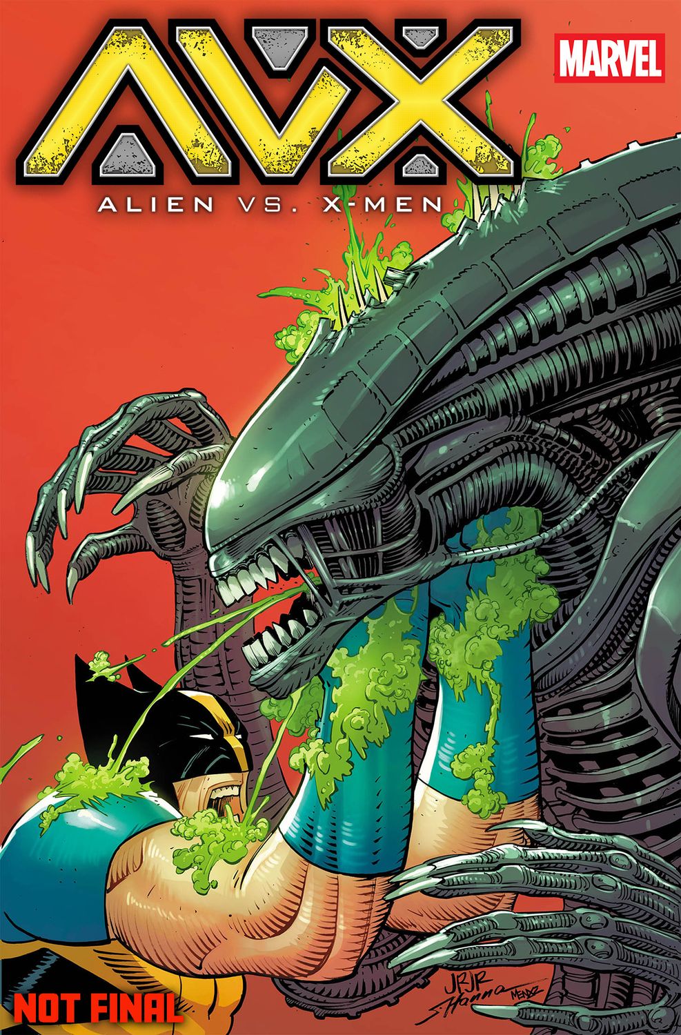 ALIEN VS X-MEN #1 CVR B JOHN ROMITA JR FOIL VAR MARVEL COMICS (30th September 2026) ALIEN VS X-MEN #1 CVR B JOHN ROMITA JR FOIL VAR MARVEL COMICS (30th September 2026)