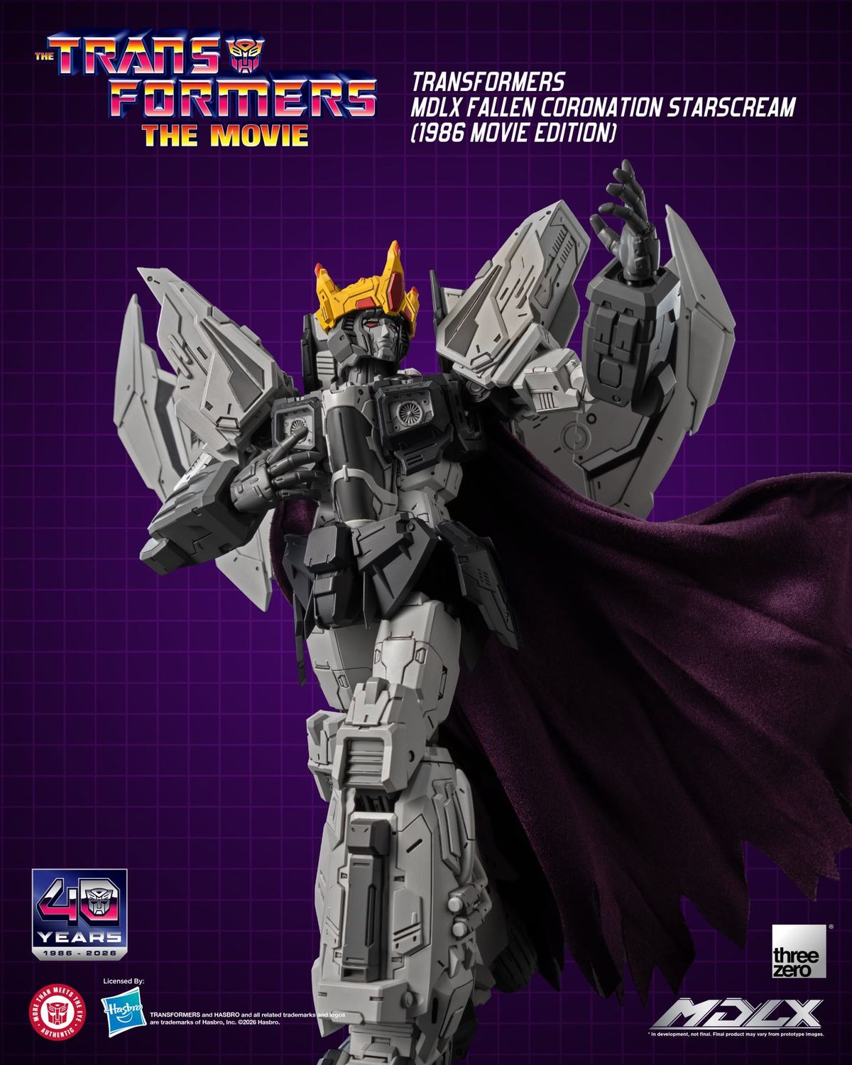 ***PRE ORDER*** Threezero MDLX The Transformers: The Movie 40th Anniversary Fallen Coronation Starscream (1986 Movie Edition) Action Figure ***PRE ORDER*** Threezero MDLX The Transformers: The Movie 40th Anniversary Fallen Coronation Starscream (1986 Movie Edition) Action Figure