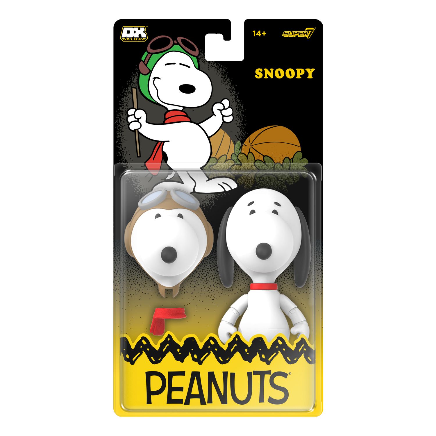 Super7 - Peanuts Super7 Deluxe Wave 1 Snoopy with Flying Ace Head figure Super7 - Peanuts Super7 Deluxe Wave 1 Snoopy with Flying Ace Head figure