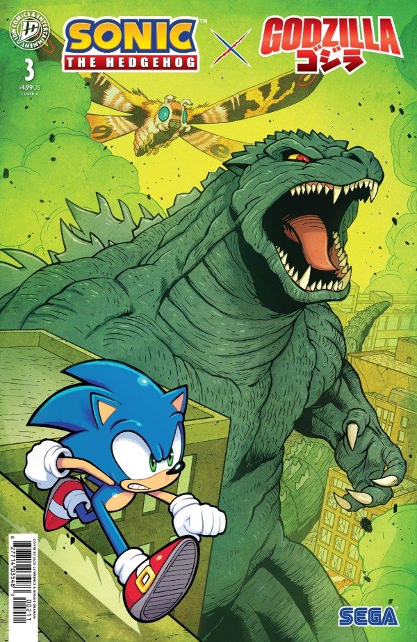 SONIC THE HEDGEHOG X GODZILLA #3 CVR A IDW COMICS (14th October 2026) SONIC THE HEDGEHOG X GODZILLA #3 CVR A IDW COMICS (14th October 2026)