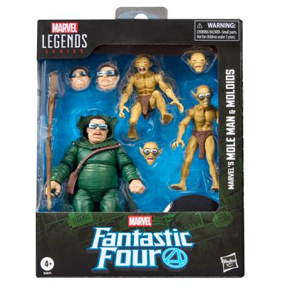 Marvel Legends Series 6" Fantastic Four Comics Marvel's Mole Man & Moloids Action Figure Multi-Pack