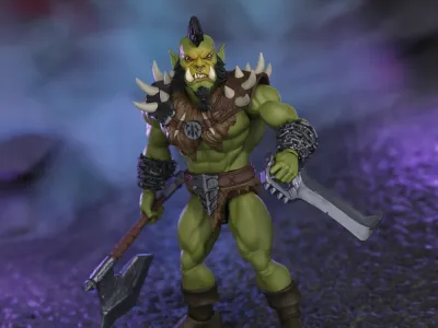 **PRE-ORDER** BOSS FIGHT STUDIO Immortal Champions Orc Warrior Chieftain Action Figure