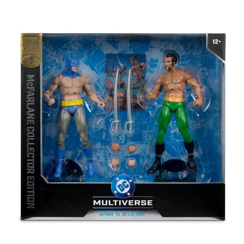 ***PRE-ORDER*** MCFARLANE TOYS 7 ***PRE-ORDER*** MCFARLANE TOYS 7" DC Multiverse Collector Edition #6 Gold Label Batman vs Ras al Ghul 2PK