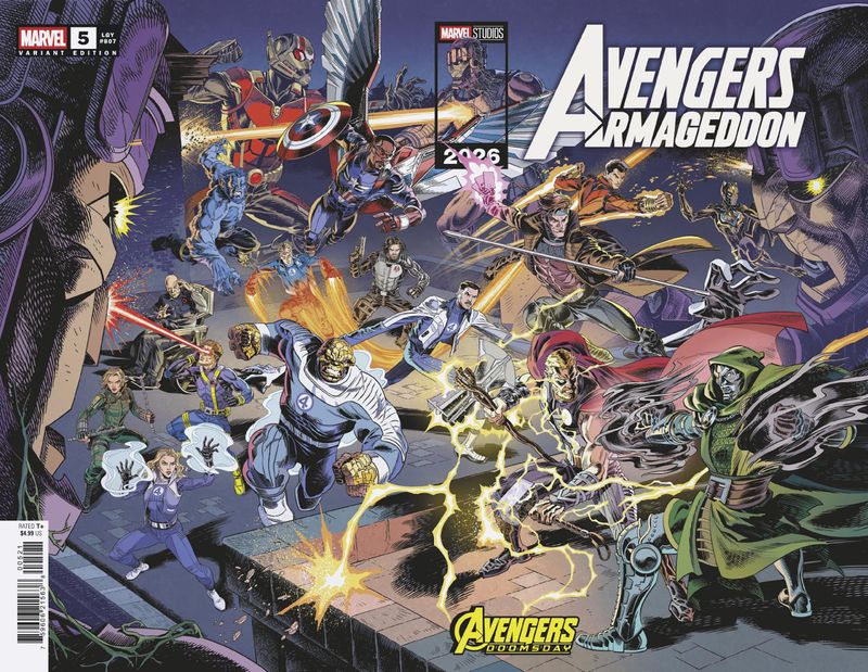AVENGERS ARMAGEDDON #5 CVR B CASTELLANI DOOMSDAY WRAP VAR MARVEL COMICS (21st October 2026) AVENGERS ARMAGEDDON #5 CVR B CASTELLANI DOOMSDAY WRAP VAR MARVEL COMICS (21st October 2026)