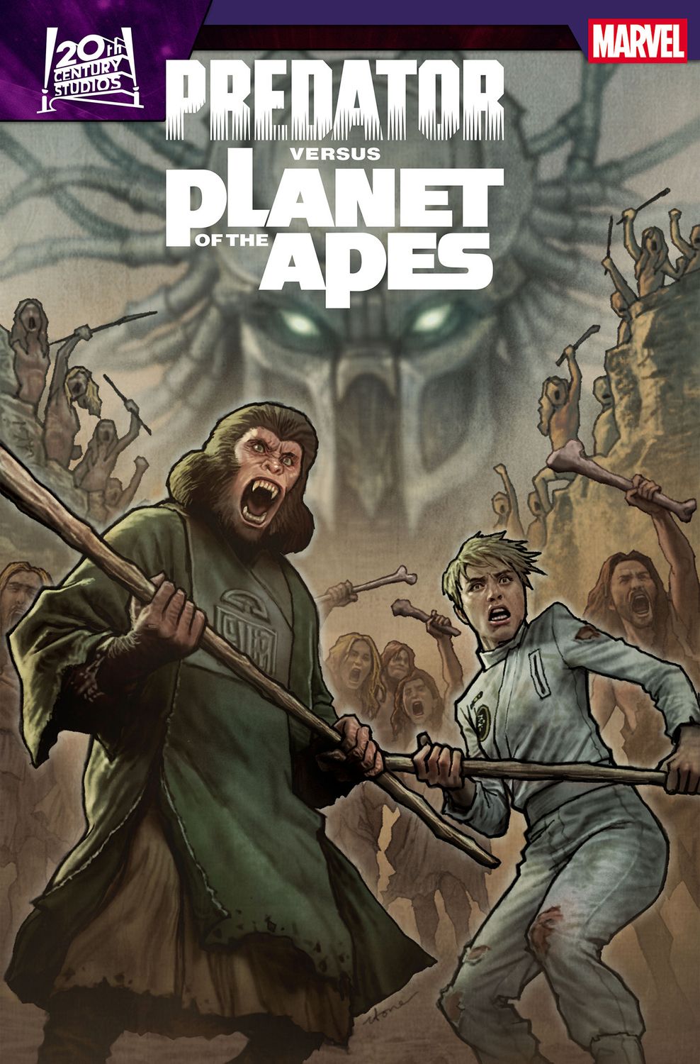 PREDATOR VS THE PLANET OF THE APES #4 CVR A STONEHOUSE MARVEL COMICS (28th October 2026) PREDATOR VS THE PLANET OF THE APES #4 CVR A STONEHOUSE MARVEL COMICS (28th October 2026)