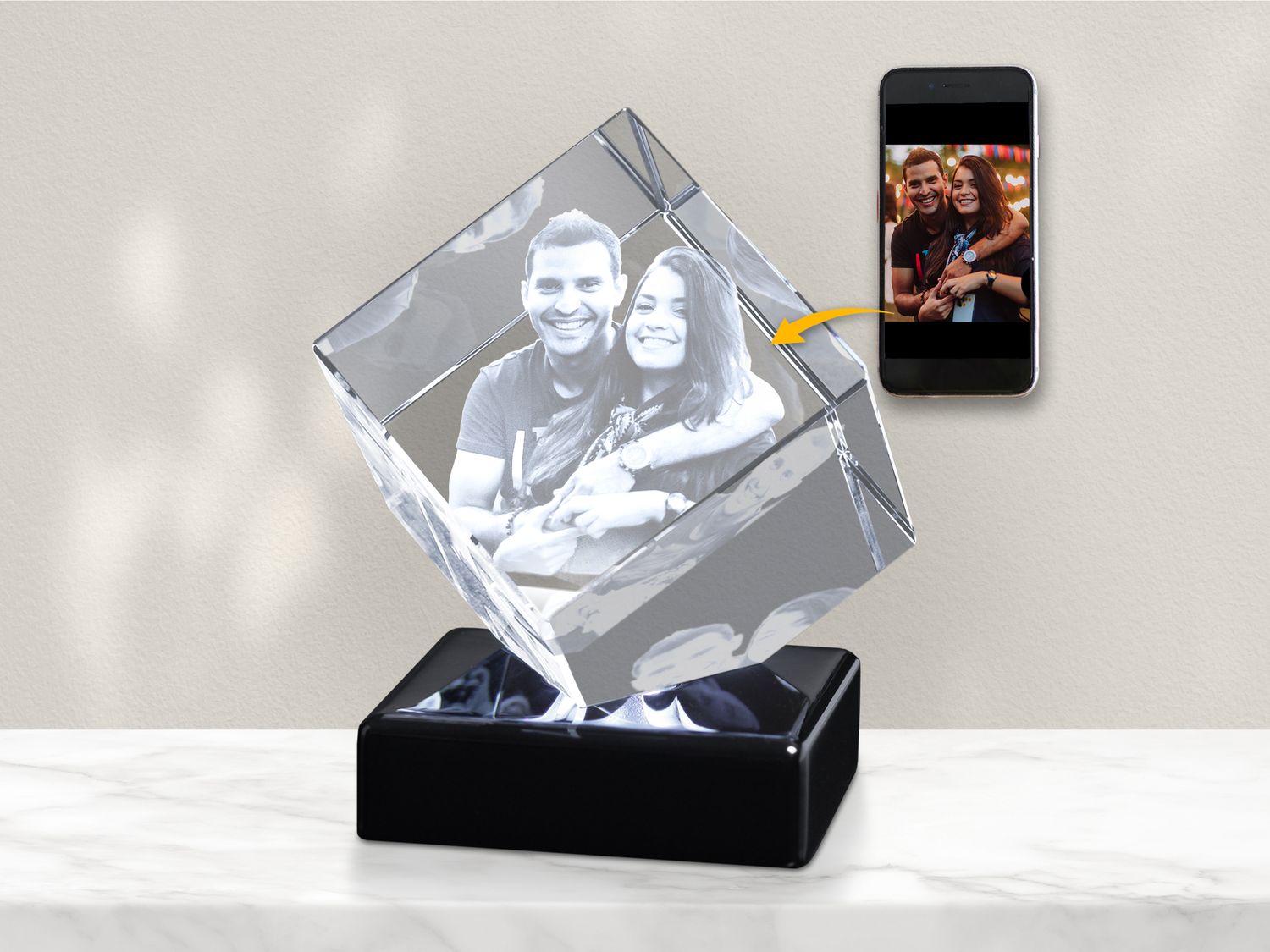 Memorial Photo Gift Cube