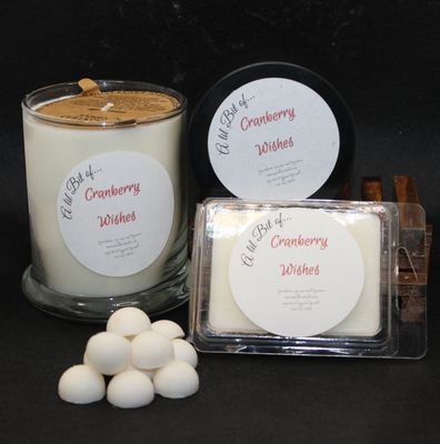 Cranberry wishes 12 oz jar candle