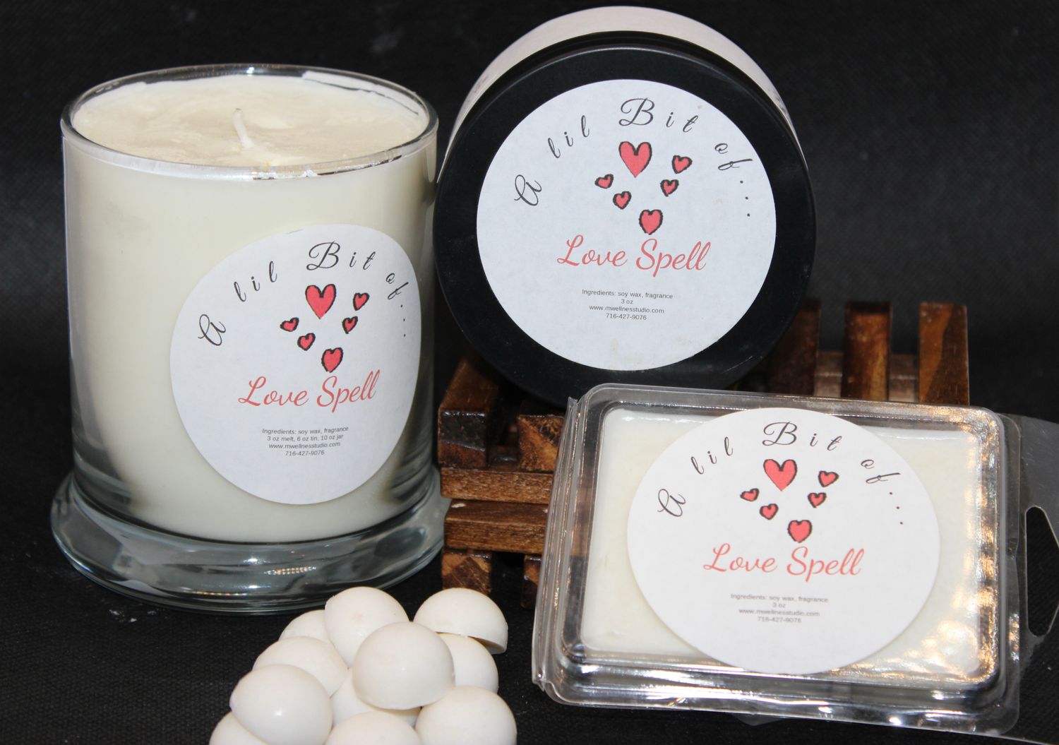 Love spell 12 ounce jar candle
