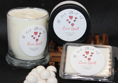 Love spell 12 ounce jar candle