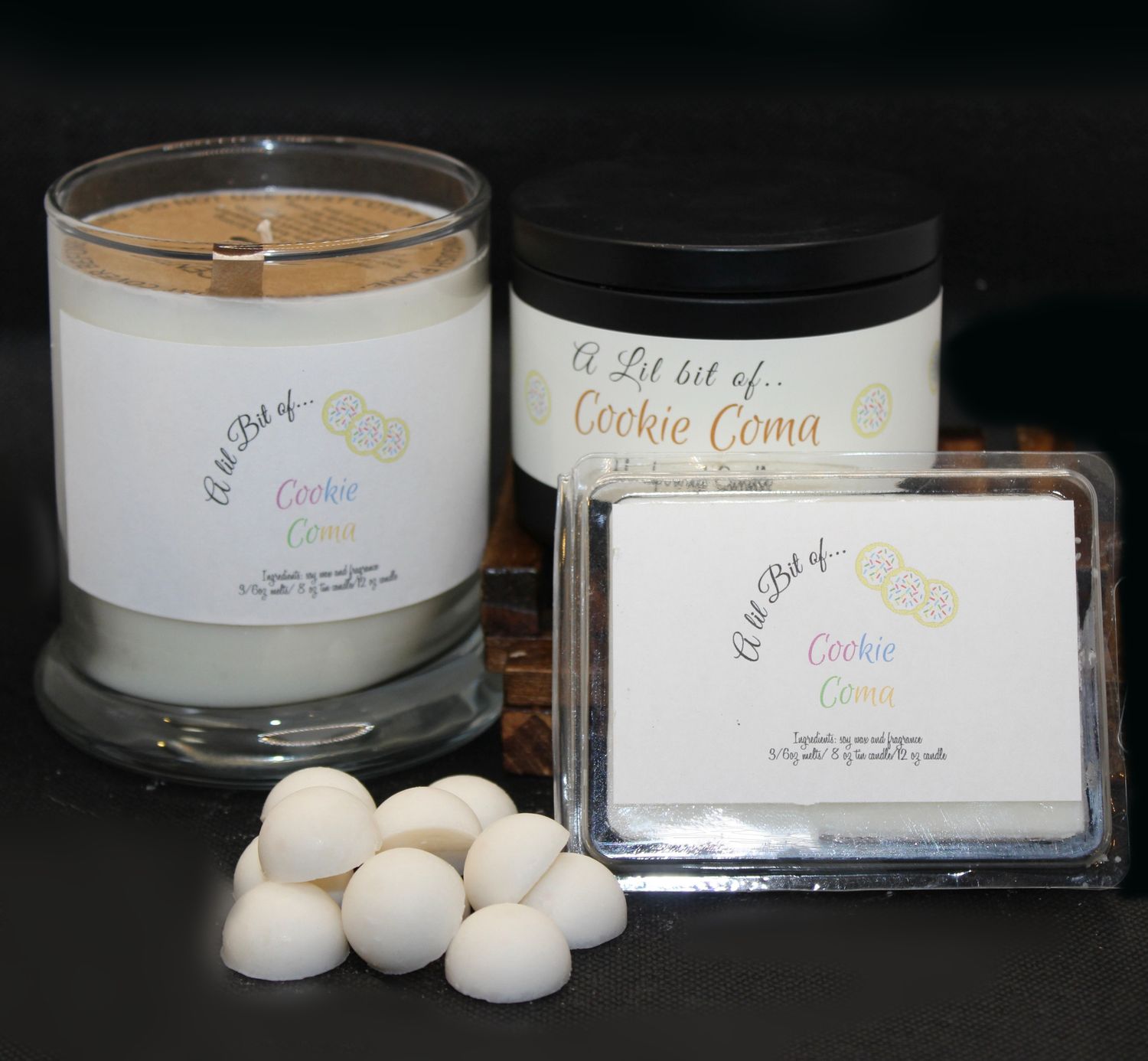 Cookie Coma 1.5 oz wax crumble melts sample