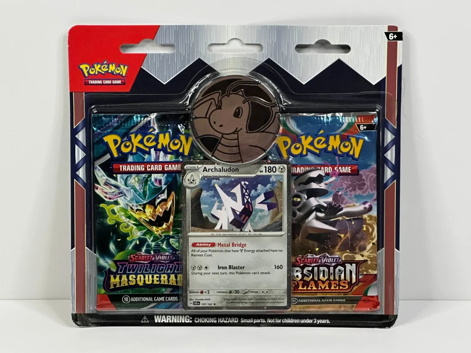 1x Obsidian Flames/Twilight Masquerade - Archaludon 2 Pack Blister