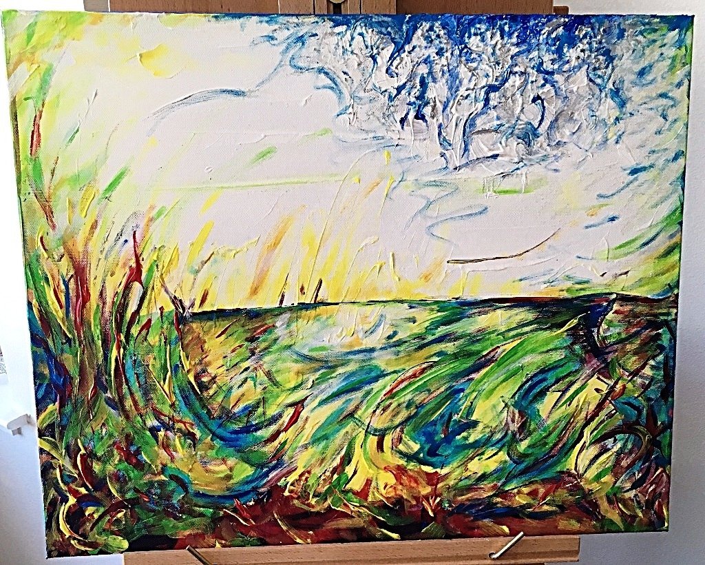 Affordable handmade abstract art: California