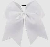 8” Cheer Bows w/ Ponytail Holder