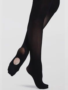 Child Black Stirrup Tights