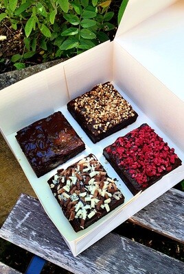 BROWNIE - Quality Brownies layered with Chocolate Ganache and toppings. We personalize, just let us know in the comments section upon check. Raspberry, Nuts or Chocolate shavings. BROWNIE - Quality Brownies layered with Chocolate Ganache and toppings. We personalize, just let us know in the comments section upon check. Raspberry, Nuts or Chocolate shavings.