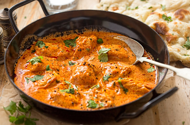 CURRY BUTTER CHICKEN PIE - Tender Swiss Chicken pan fried then added to a rich creamy Curry Butter sauce derived from mild aromatic spices of India, fried with Sweet Potato, Garlic, Ginger and Onions. CURRY BUTTER CHICKEN PIE - Tender Swiss Chicken pan fried then added to a rich creamy Curry Butter sauce derived from mild aromatic spices of India, fried with Sweet Potato, Garlic, Ginger and Onions.