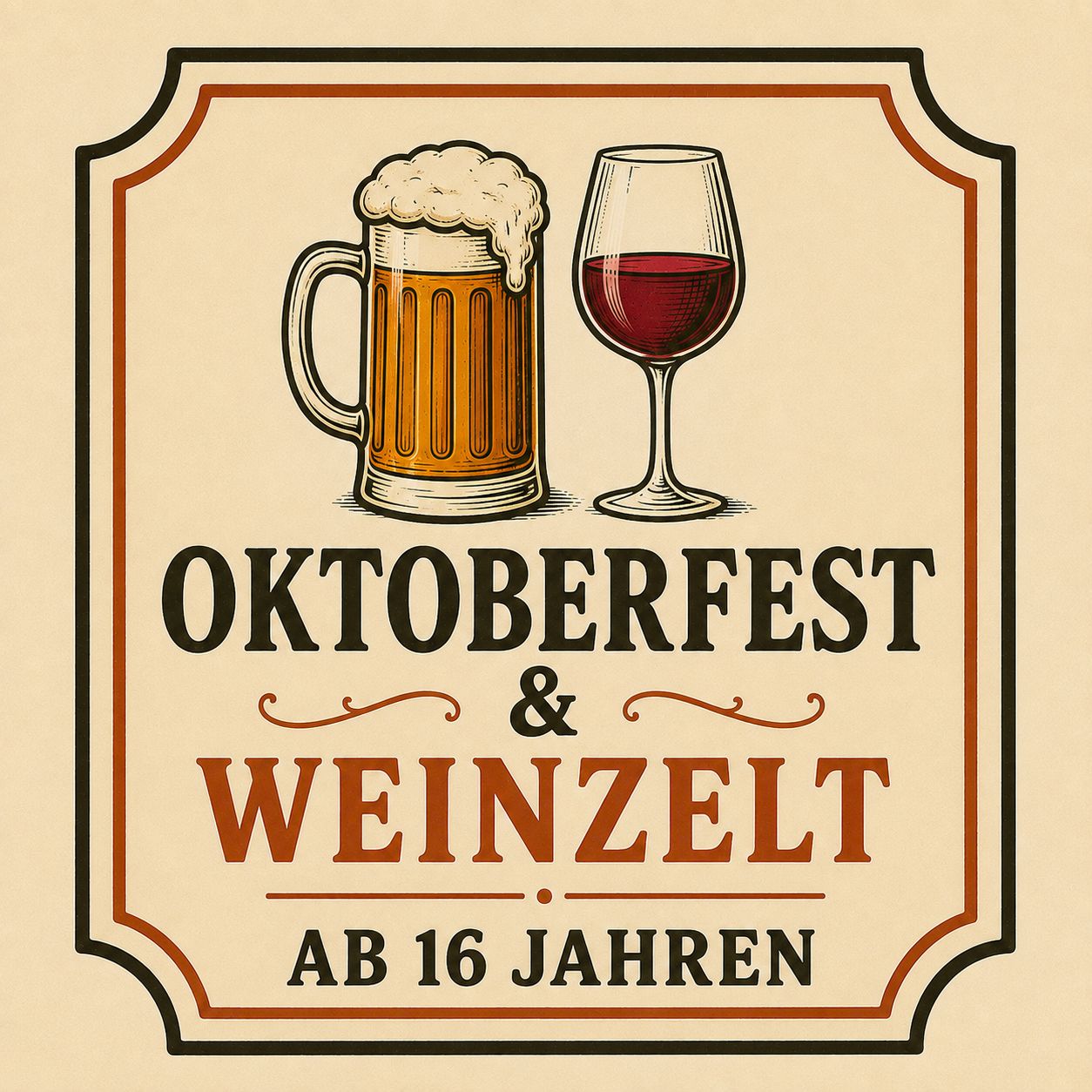 1x Oktoberfest &amp; Weinzeltparty – 16er Band + Muttizettel