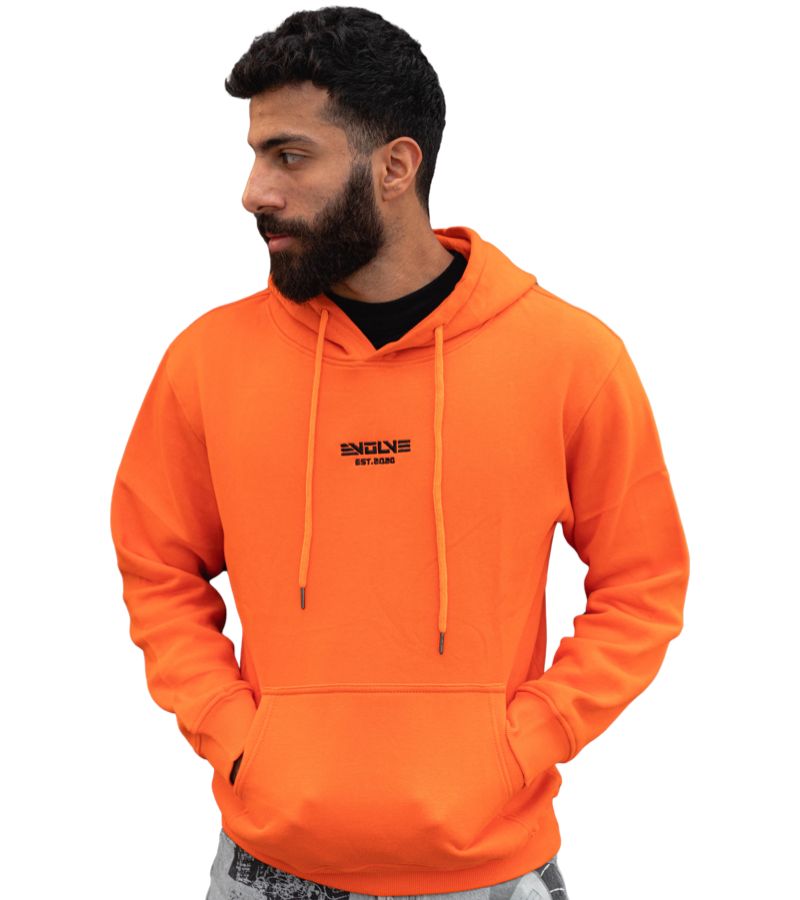 Orange Evolve EST 2020 hoodie - L