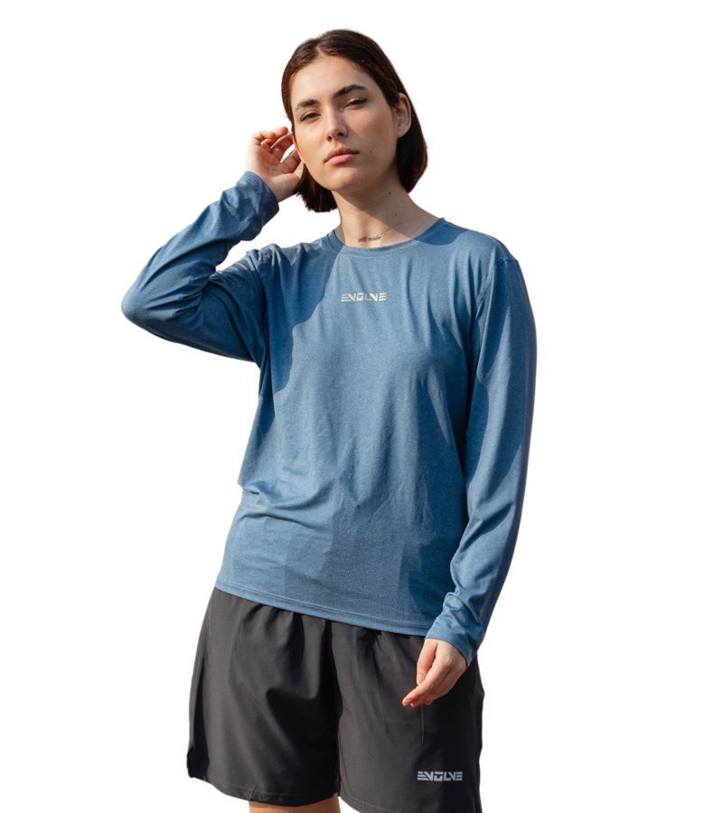 Blue Evolve Long Sleeve Shirt - M
