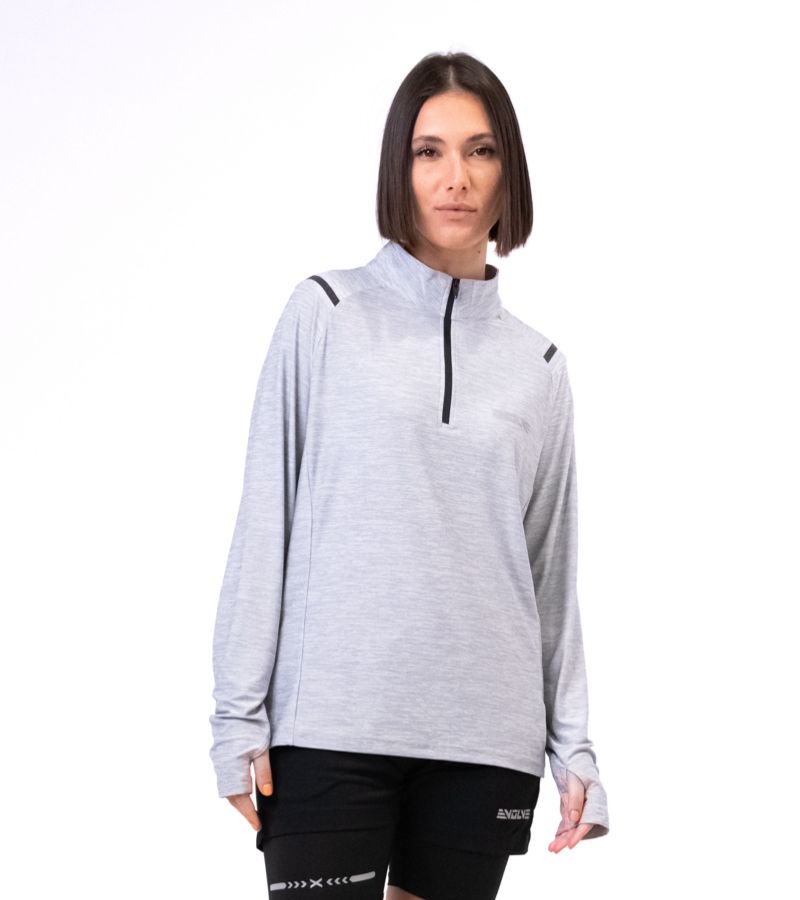 Half zipper long sleeve - M