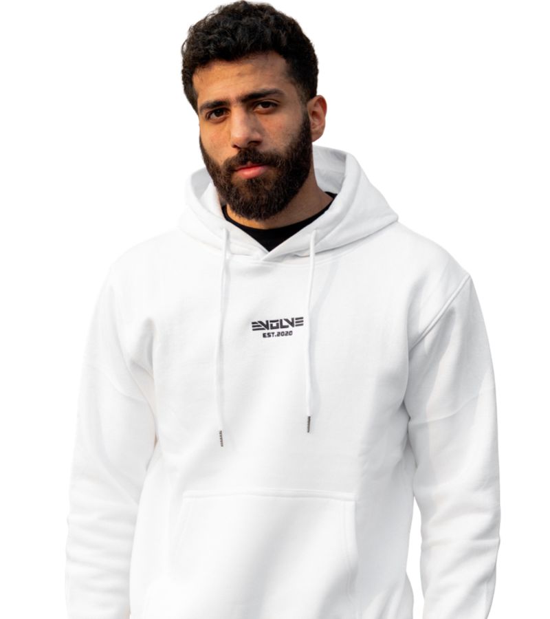 White Evolve EST 2020 hoodie - L