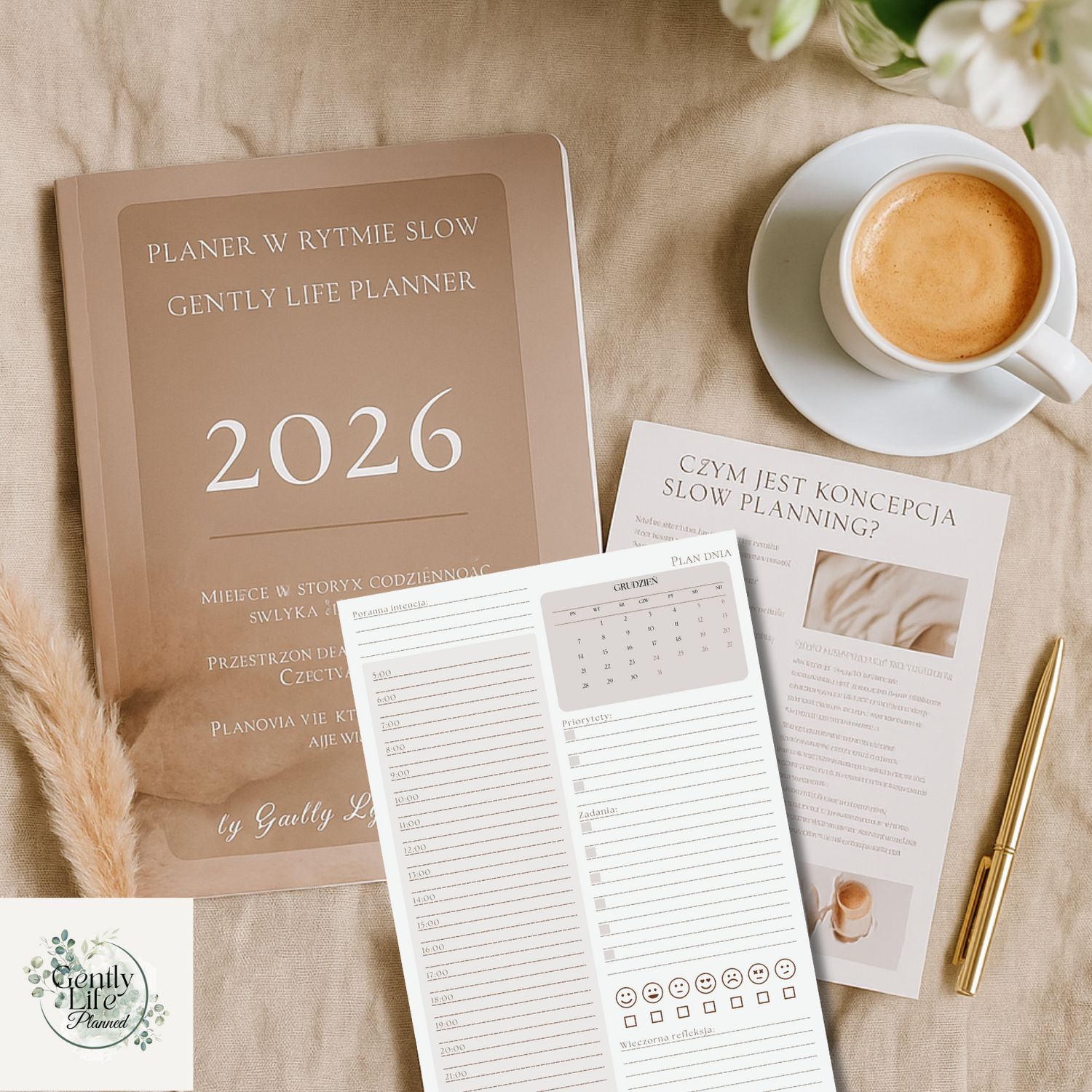 Gently Life Planner - Planer dzienny - 2026