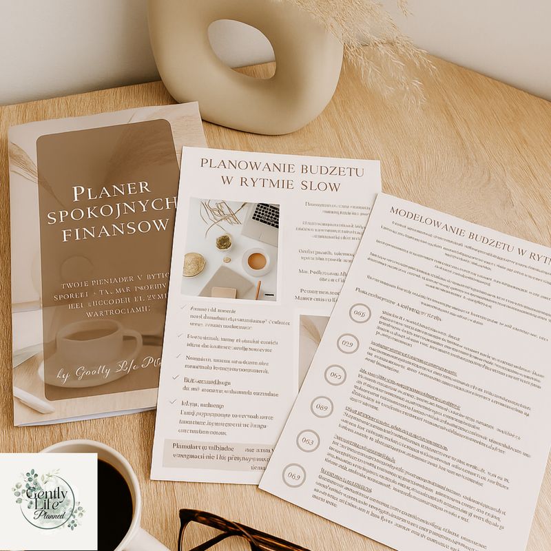 Gently Life Planer spokojnych finansów do druku - NIEDATOWANY