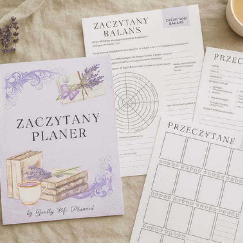 Gently Life Zaczytany Planer do druku