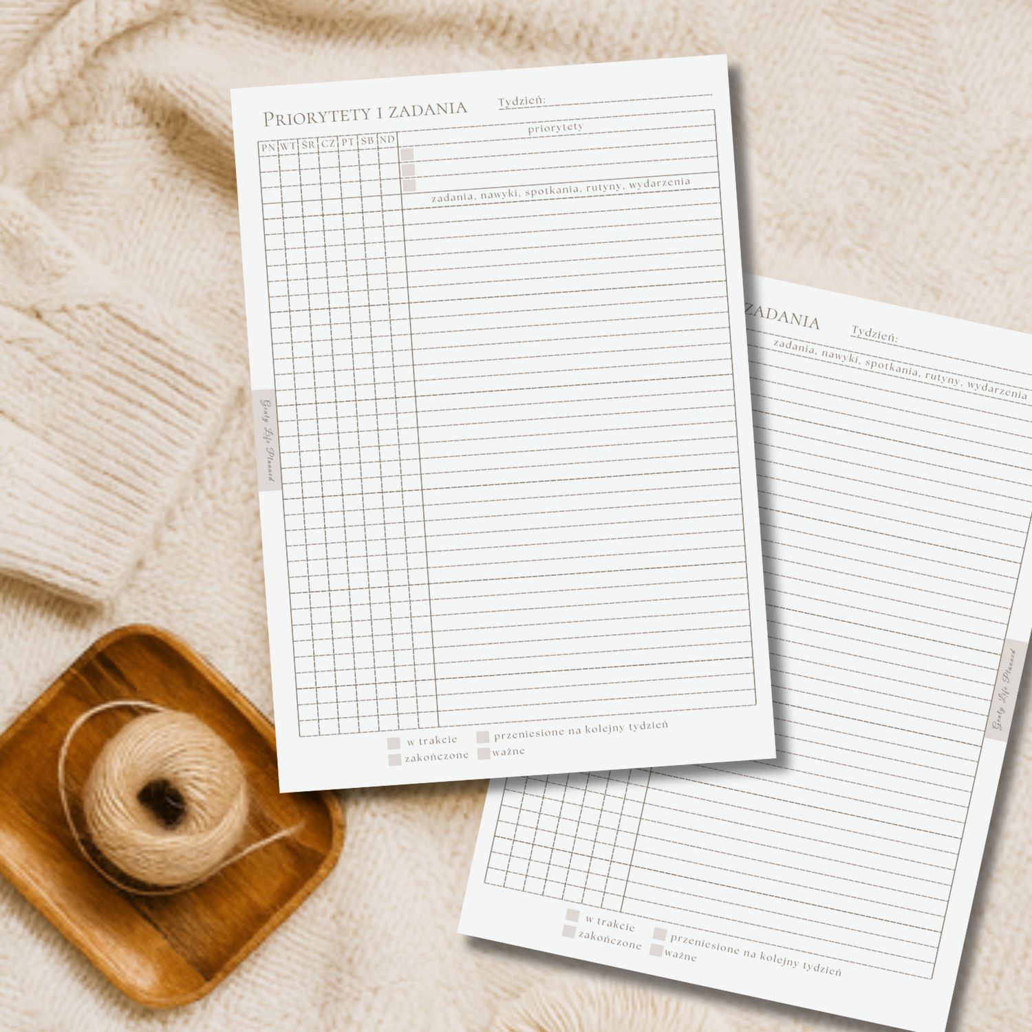 Gently Life Priorytety i zadania do druku